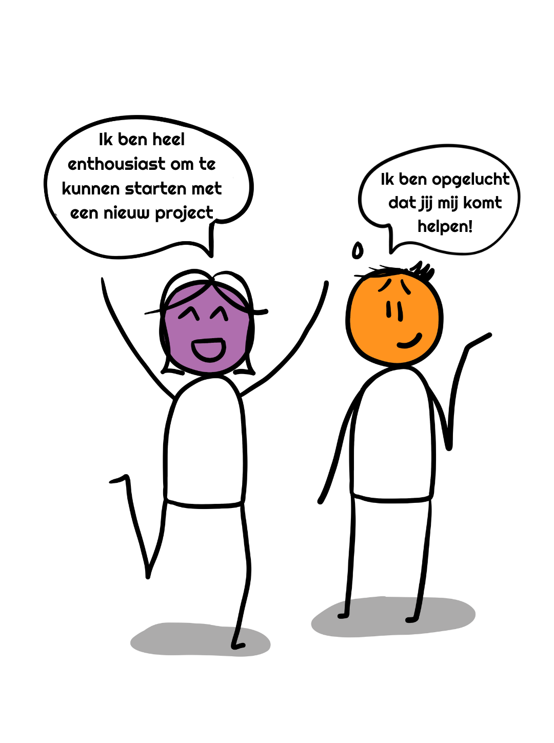 Staande Mood Wall in een werkruimte